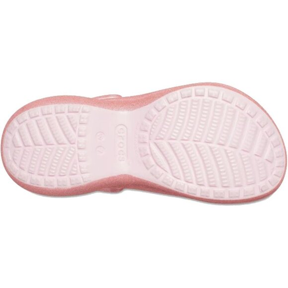 NEW Crocs Sizes 8, 9, 10 Women's Bae Glitter Platform Clog - Pink Milk - Picture 5 of 5